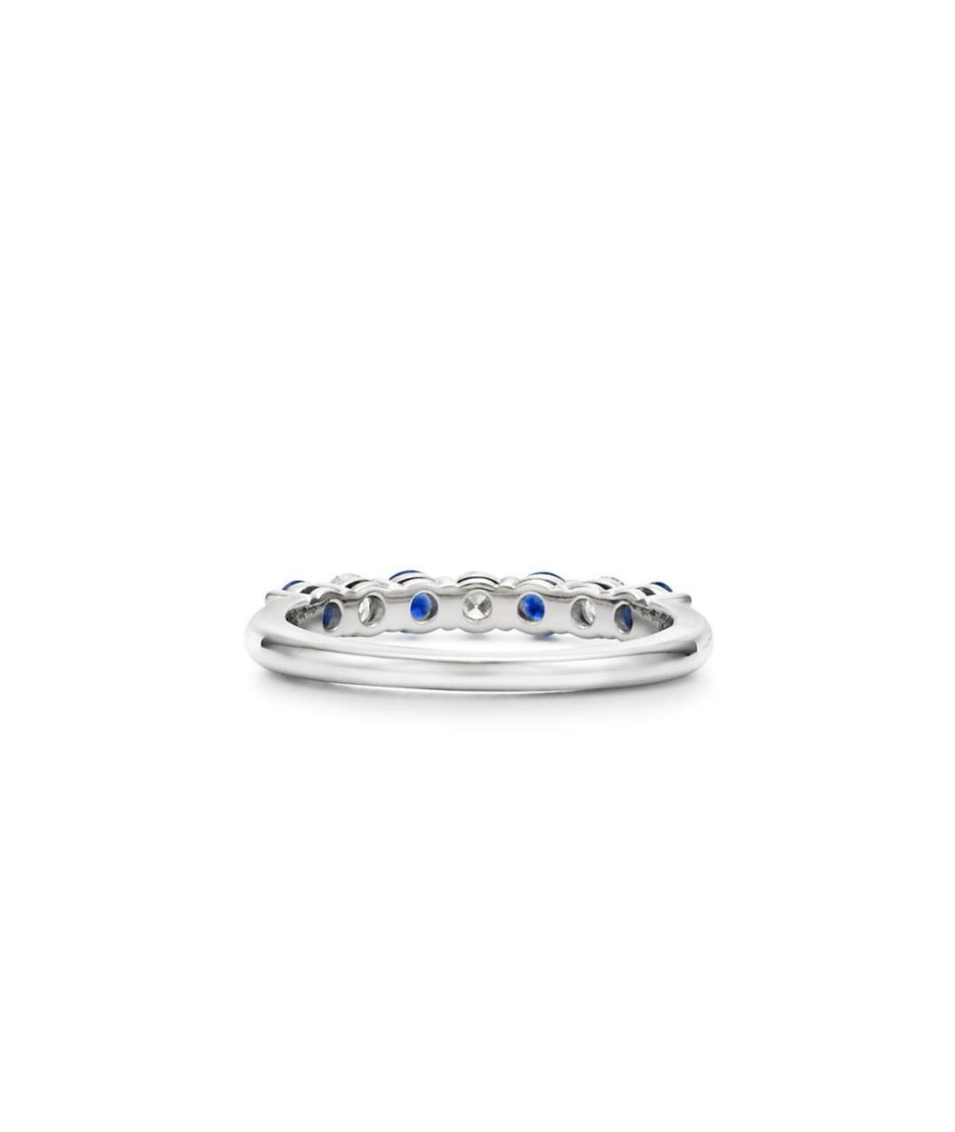 TIFFANY&CO Синее платиновое кольцо, фото 3