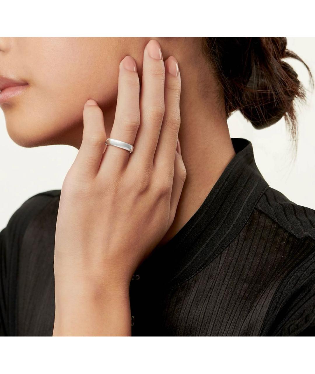 TIFFANY&CO Серебряное платиновое кольцо, фото 3