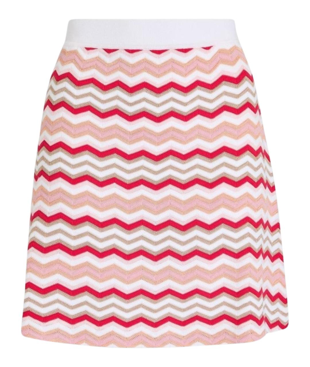 MISSONI Розовая хлопковая юбка мини, фото 1