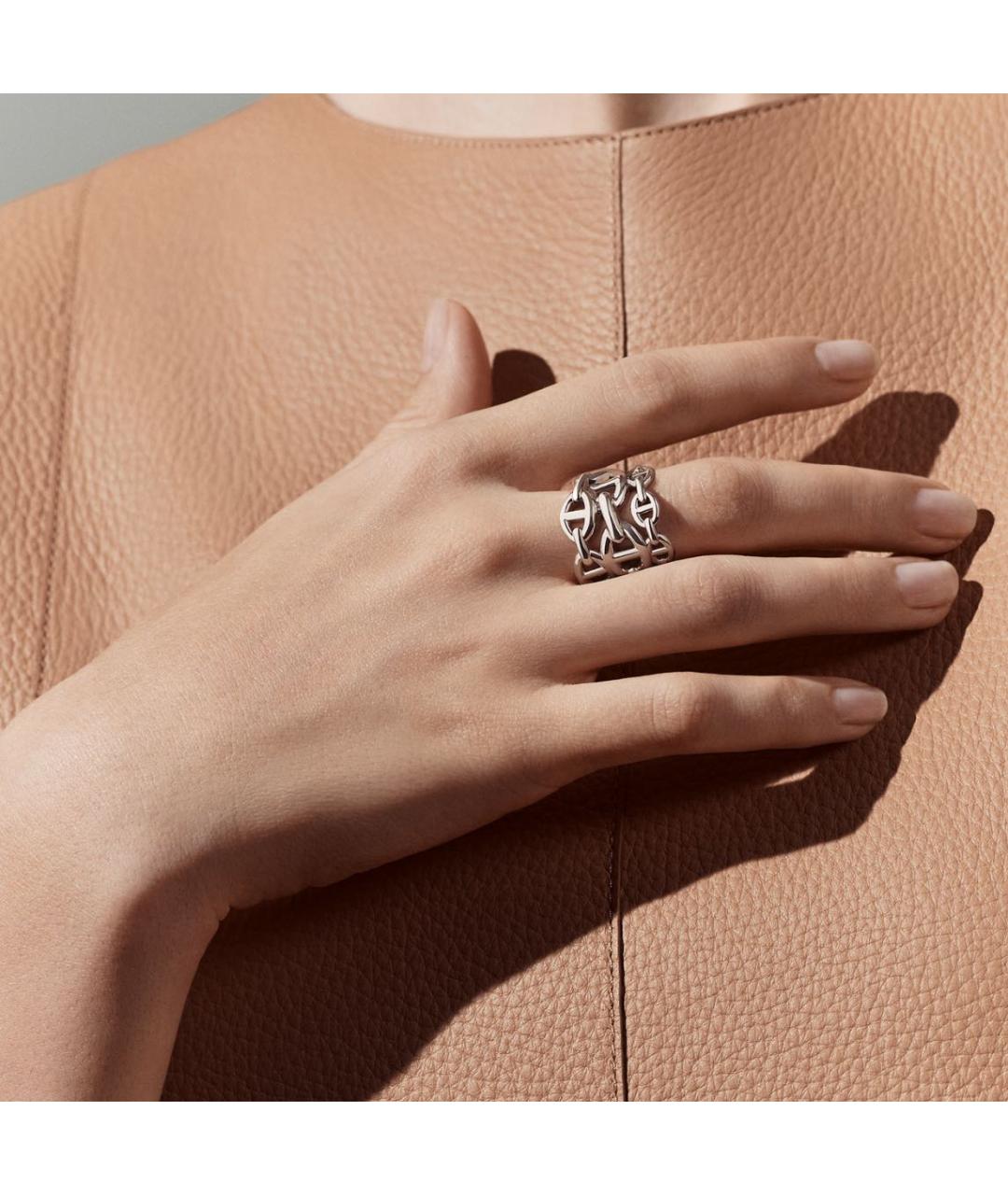 HERMES Серебряное серебряное кольцо, фото 2