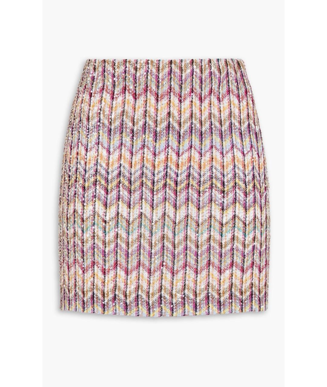 MISSONI Мульти хлопковая юбка мини, фото 4