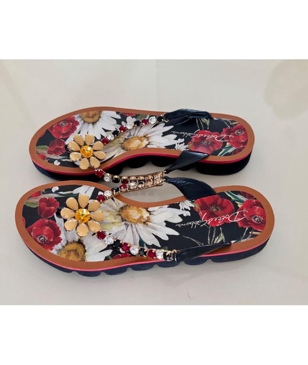 DOLCE&GABBANA Резиновые шлепанцы, фото 4