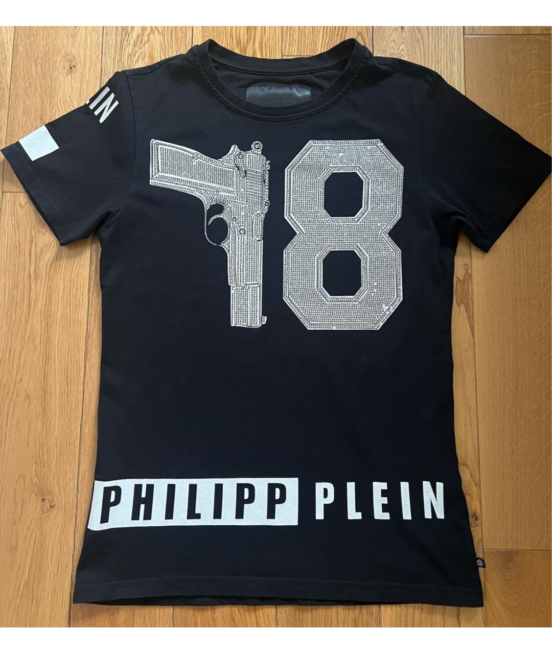 PHILIPP PLEIN Черная хлопковая футболка, фото 9