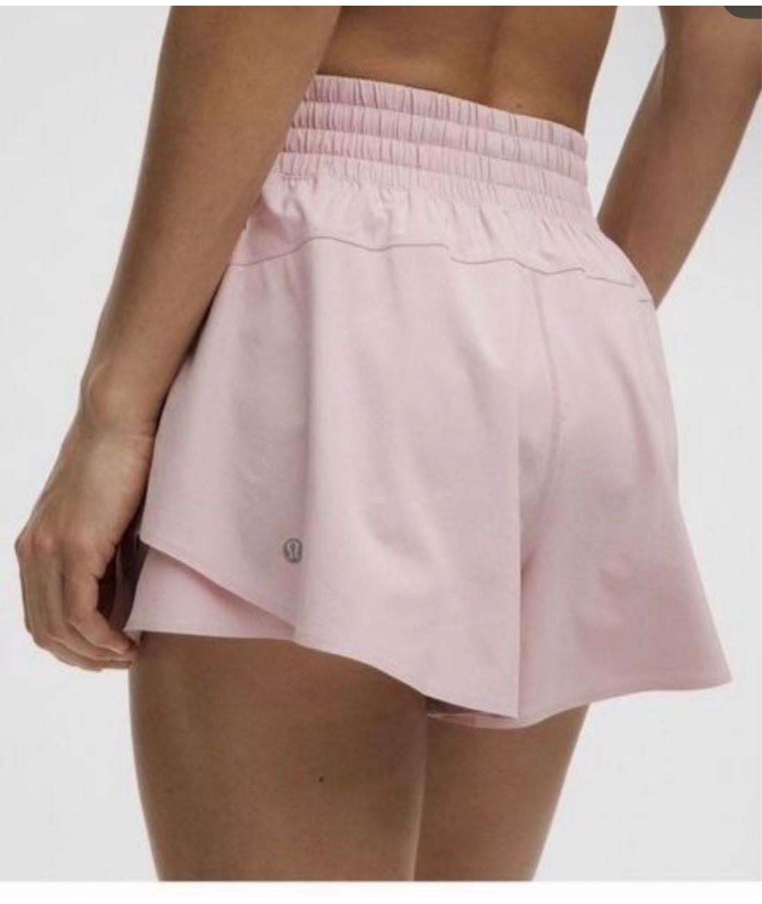 Lululemon Розовые полиэстеровые шорты, фото 4