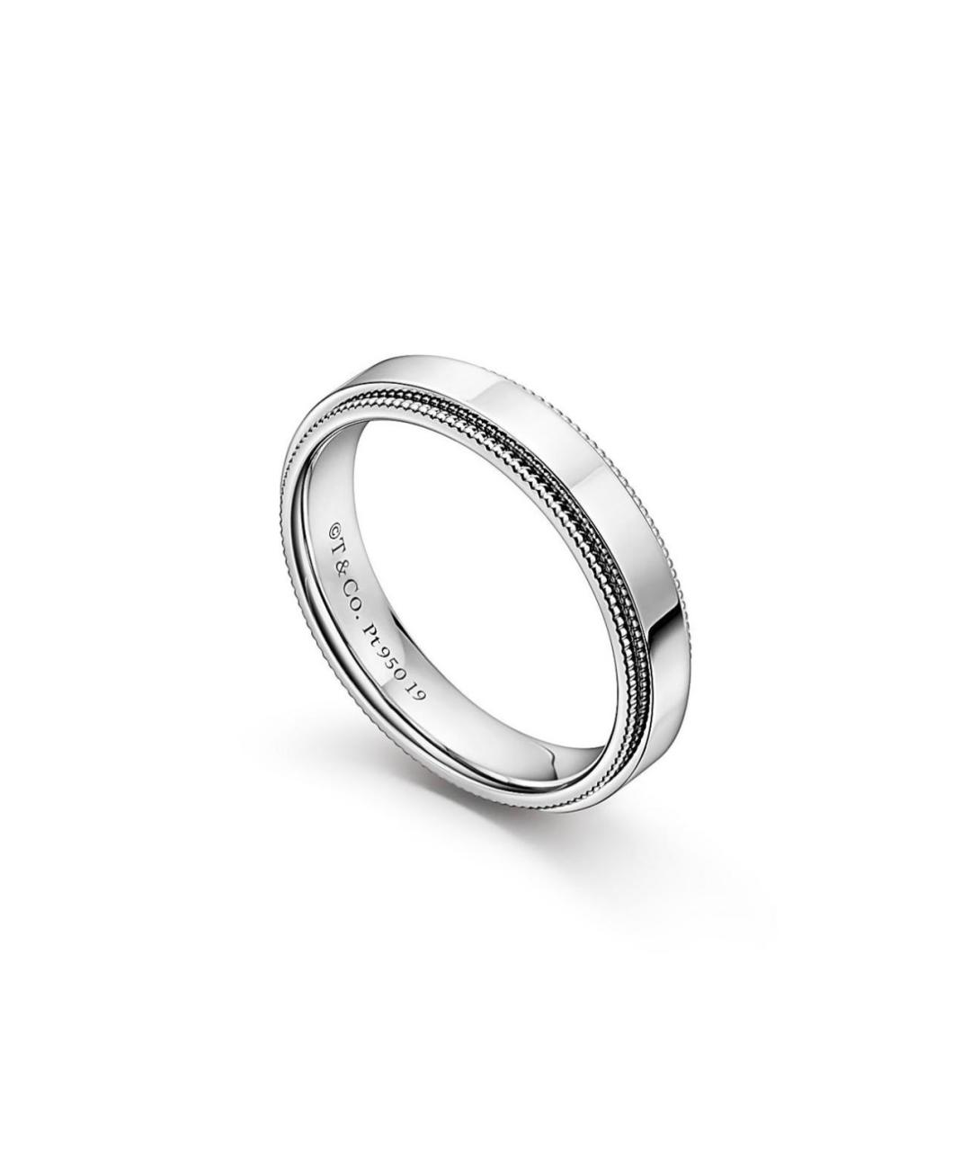 TIFFANY&CO Серебряное платиновое кольцо, фото 2