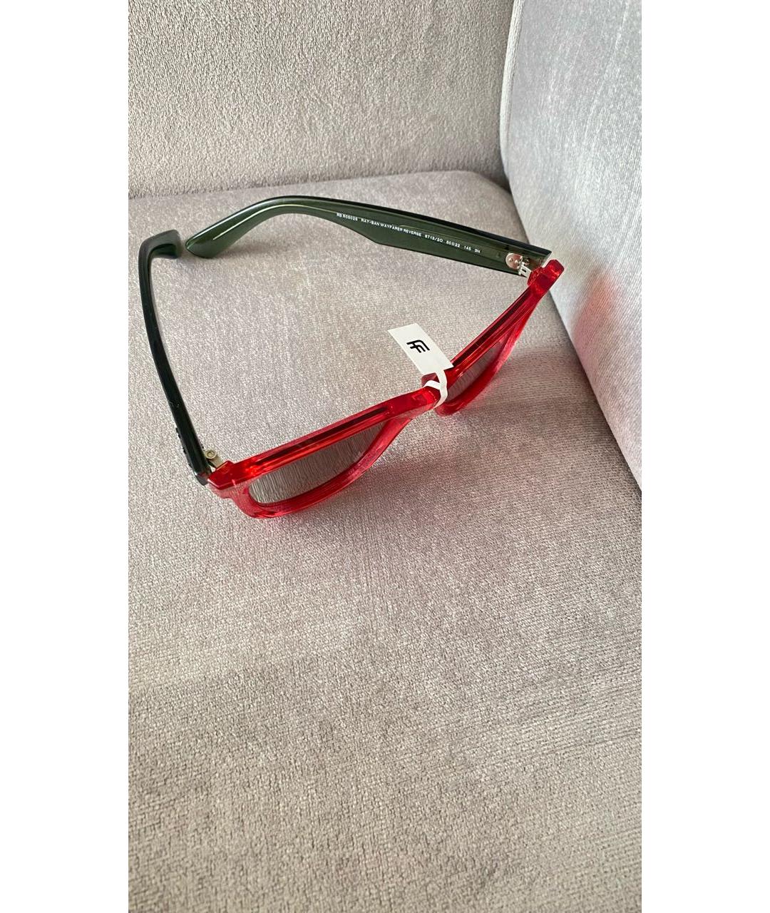 RAY BAN Розовые пластиковые солнцезащитные очки, фото 5