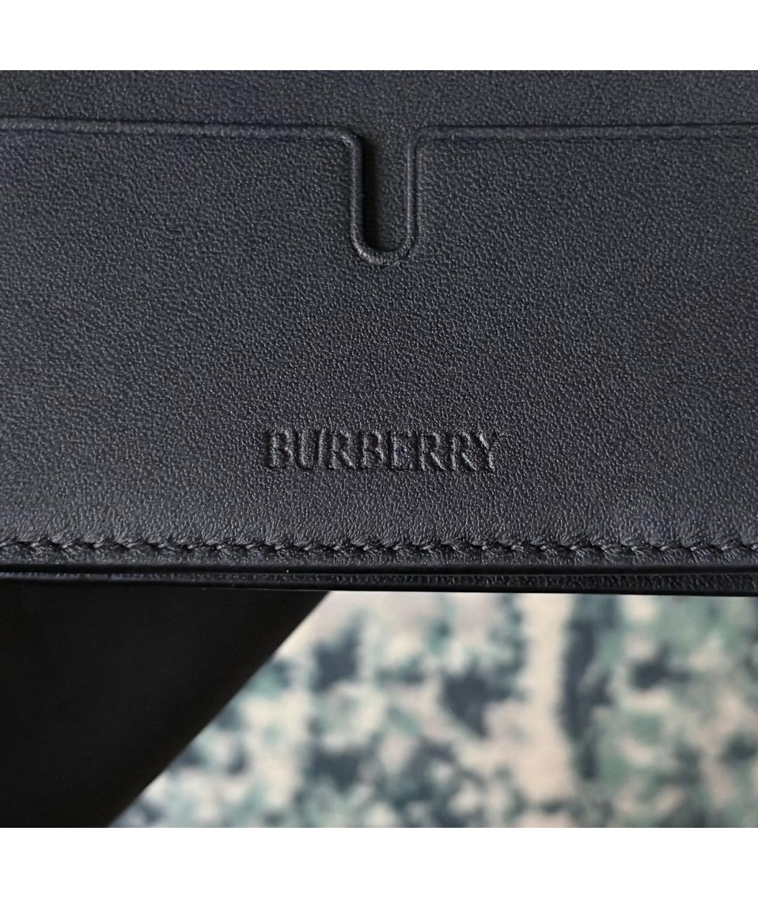 BURBERRY Бежевый кожаный кардхолдер, фото 6