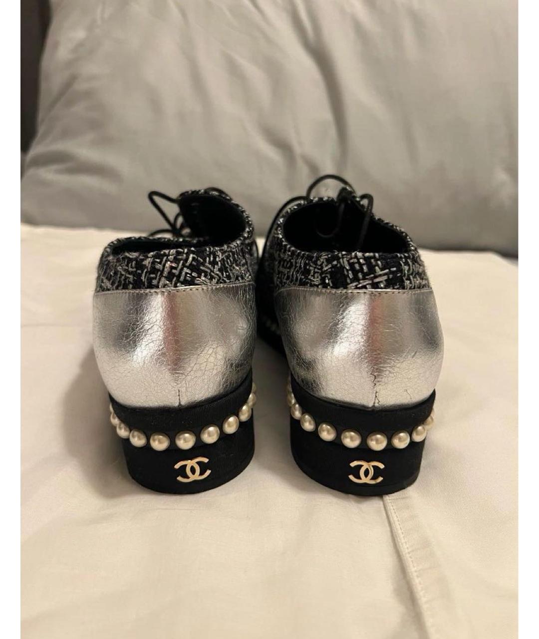 CHANEL Мульти текстильные лоферы, фото 3