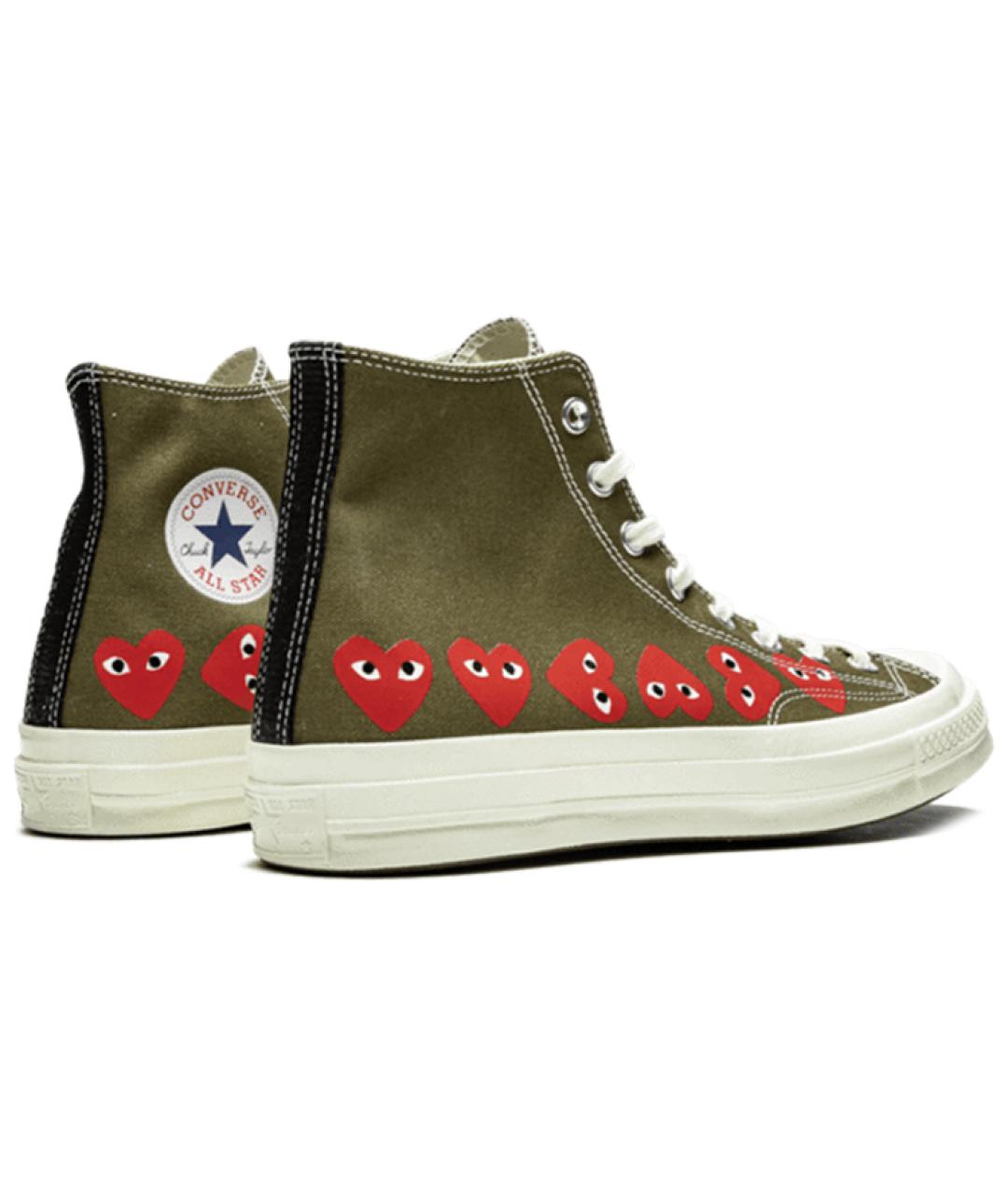 CONVERSE Зеленые текстильные кеды, фото 4