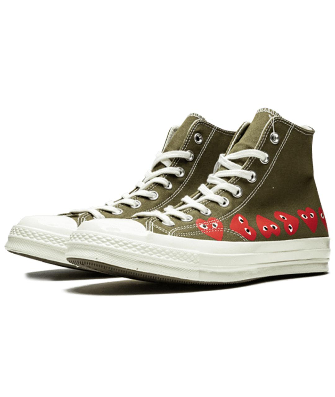 CONVERSE Зеленые текстильные кеды, фото 3