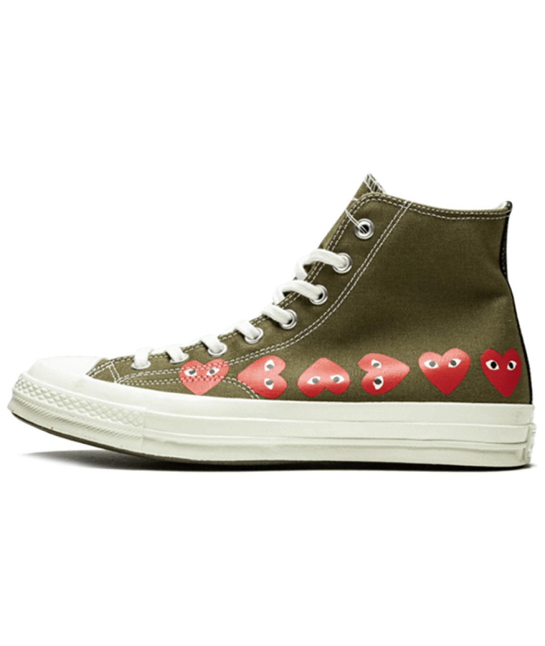 CONVERSE Зеленые текстильные кеды, фото 2