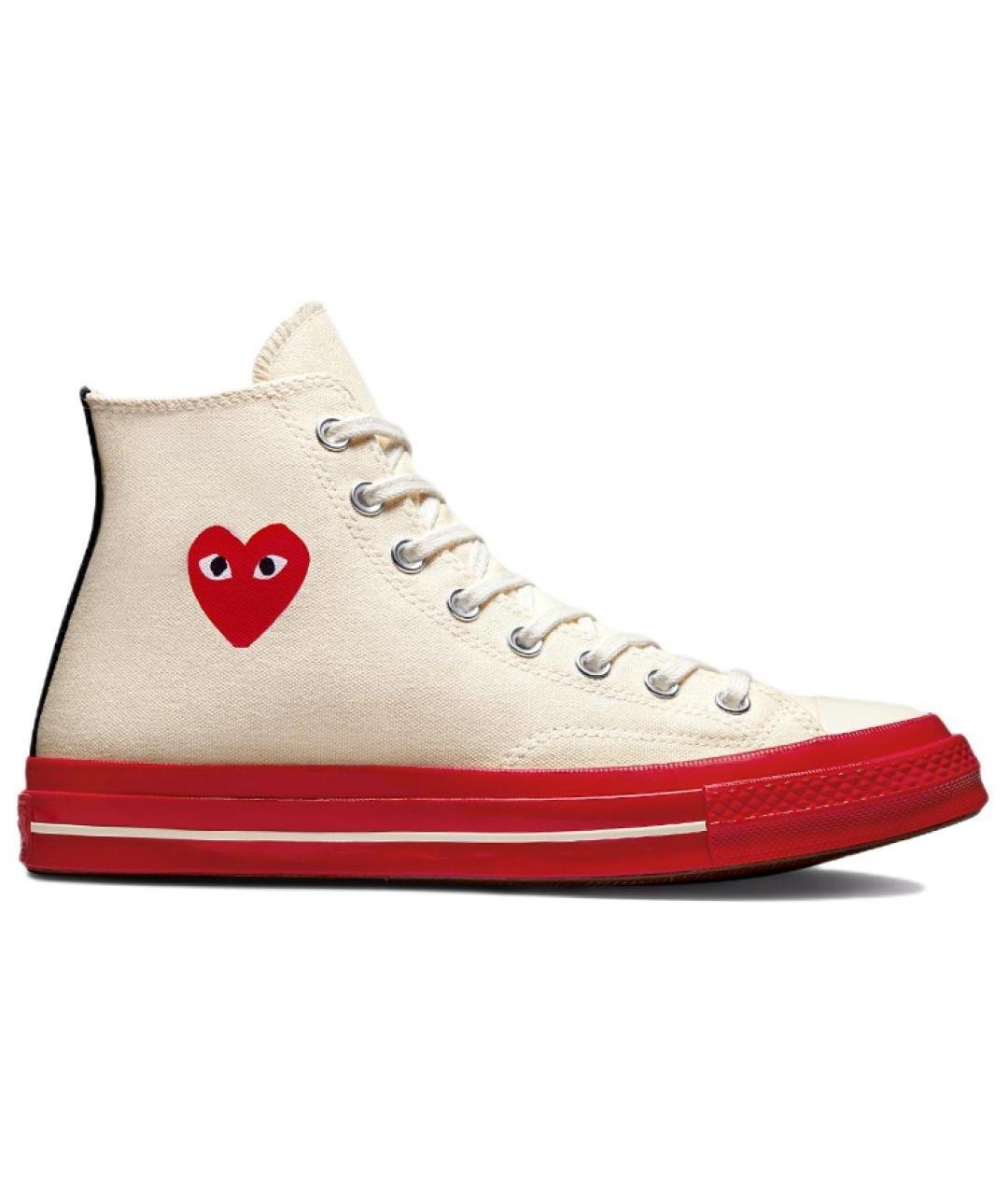 CONVERSE Бежевые текстильные кеды, фото 1