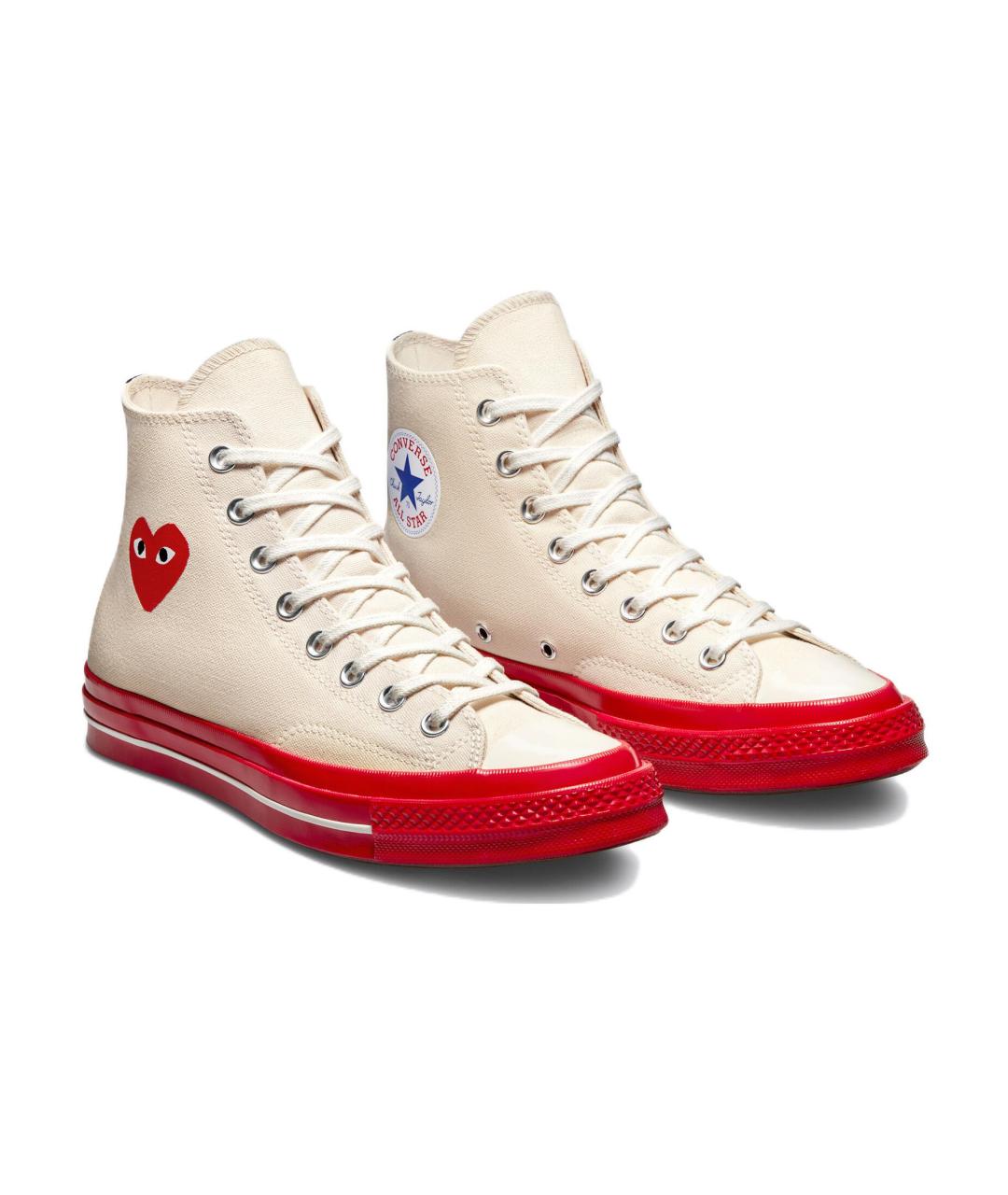 CONVERSE Бежевые текстильные кеды, фото 4