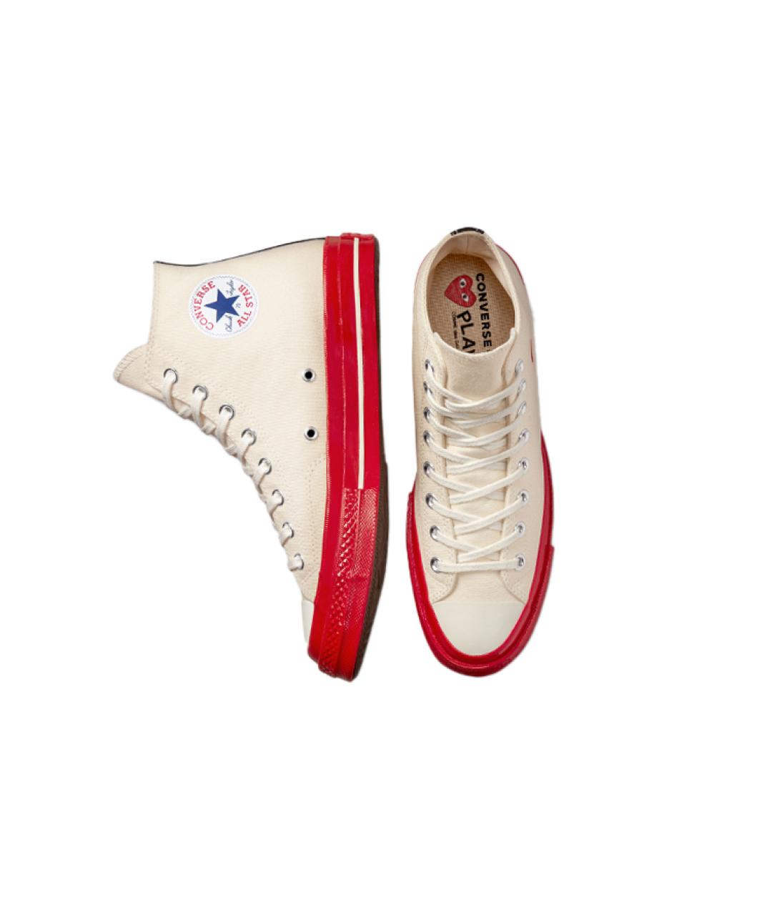 CONVERSE Бежевые текстильные кеды, фото 5