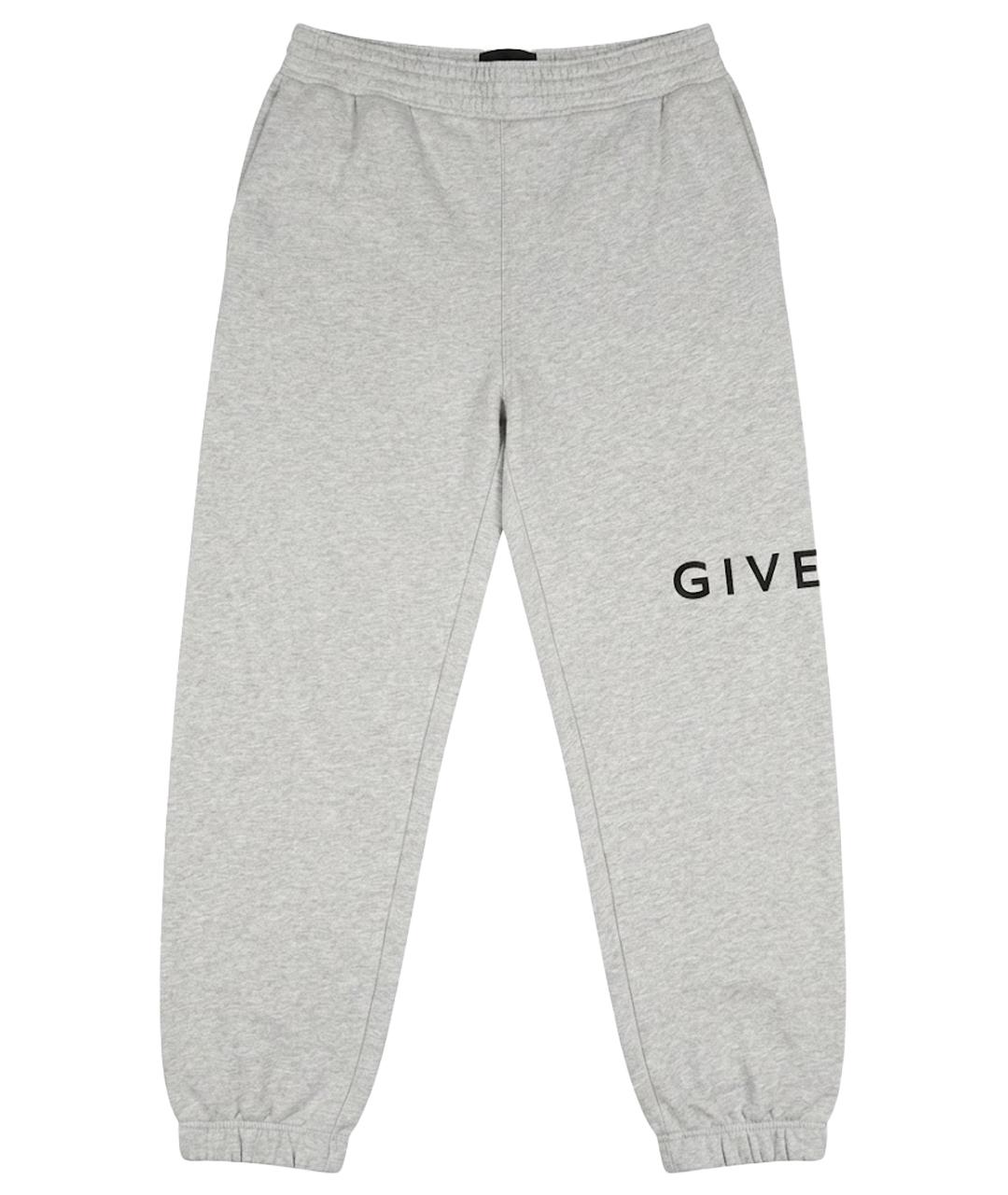 GIVENCHY Серые хлопковые повседневные брюки, фото 1