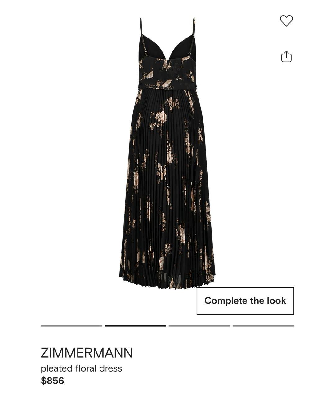 ZIMMERMANN Черное полиэстеровое повседневное платье, фото 3