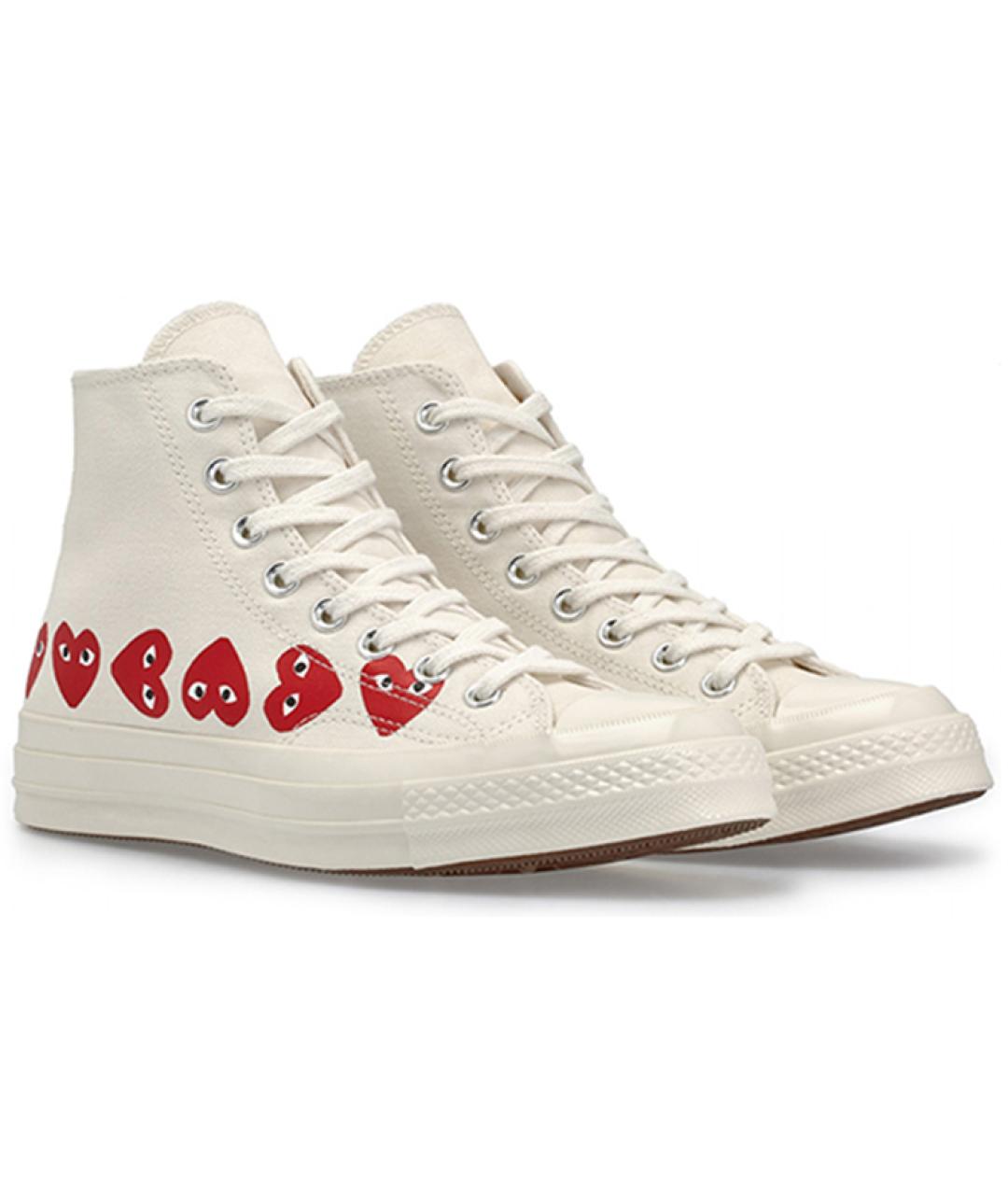 CONVERSE Белые текстильные кеды, фото 4