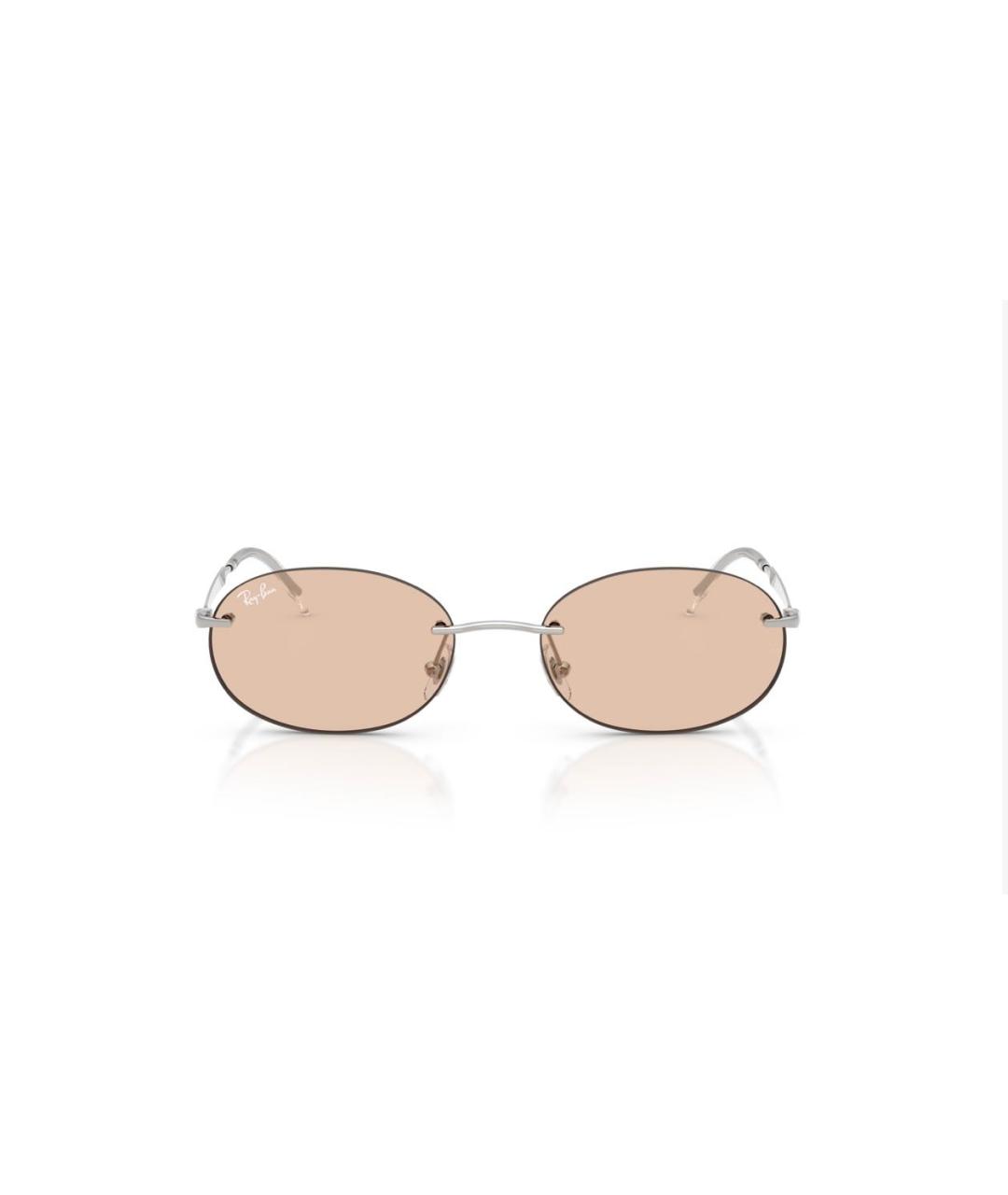 RAY BAN Золотые металлические солнцезащитные очки, фото 3
