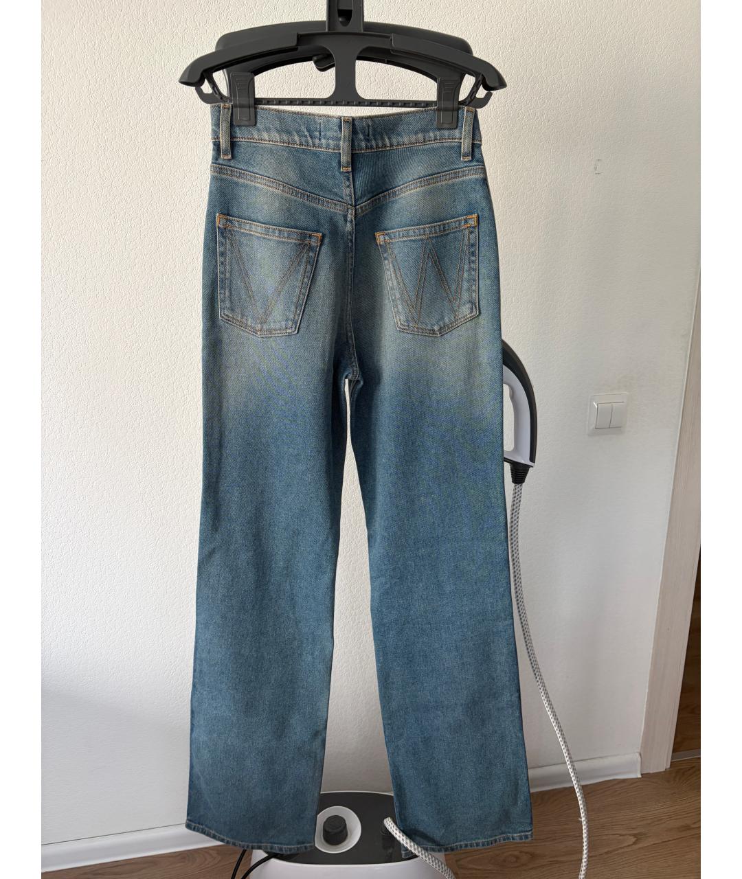 VIVIENNE WESTWOOD Голубые хлопковые джинсы клеш, фото 3