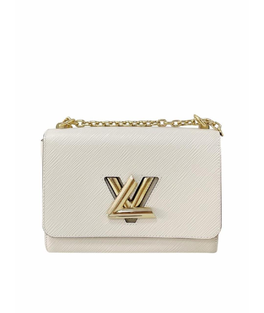 LOUIS VUITTON Белая кожаная сумка через плечо, фото 1