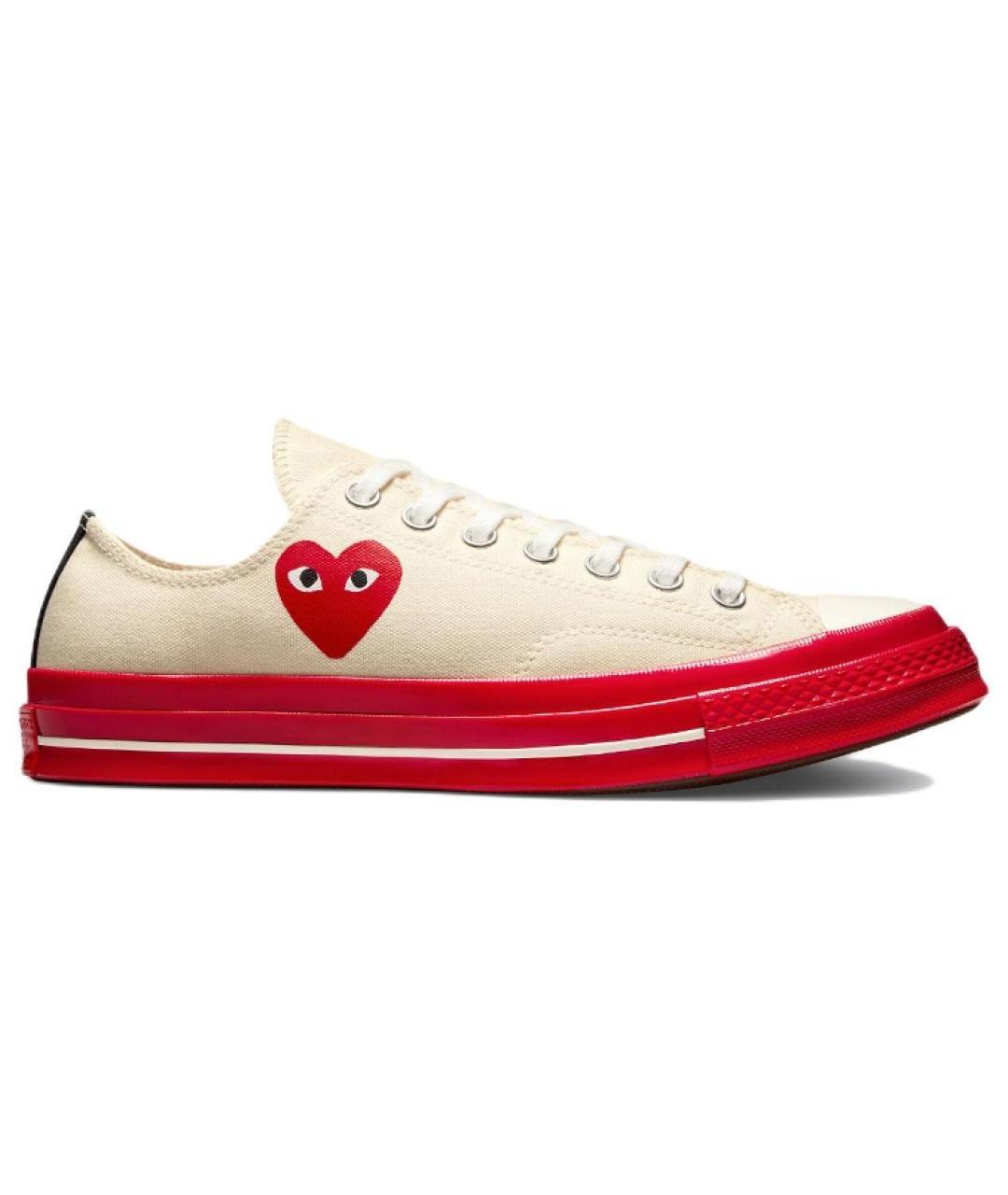 CONVERSE Бежевые текстильные кеды, фото 1