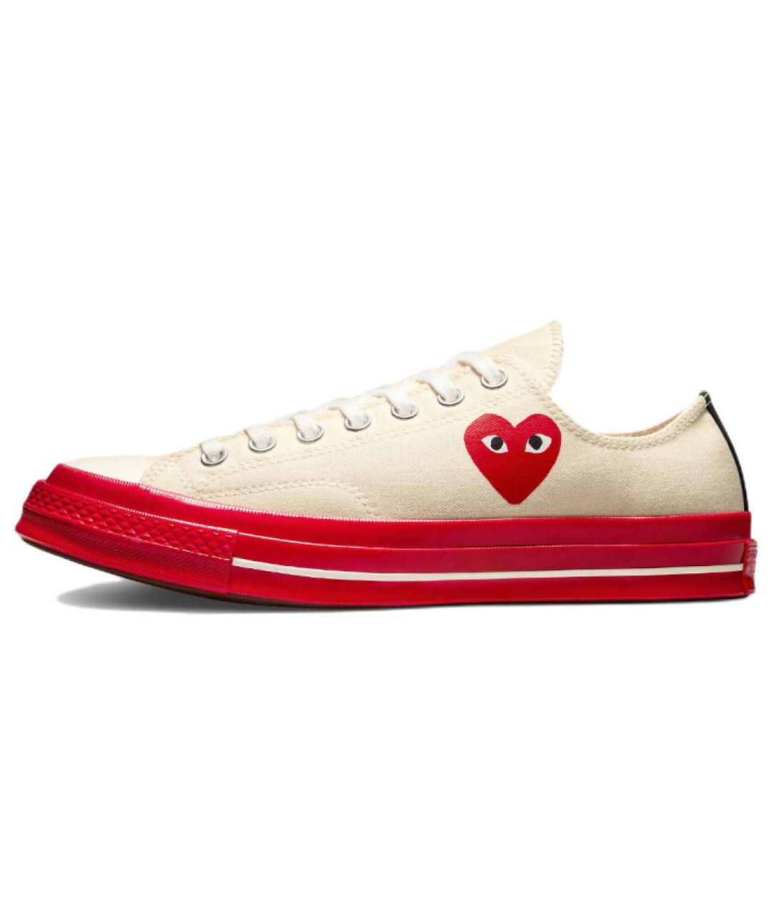 CONVERSE Бежевые текстильные кеды, фото 3