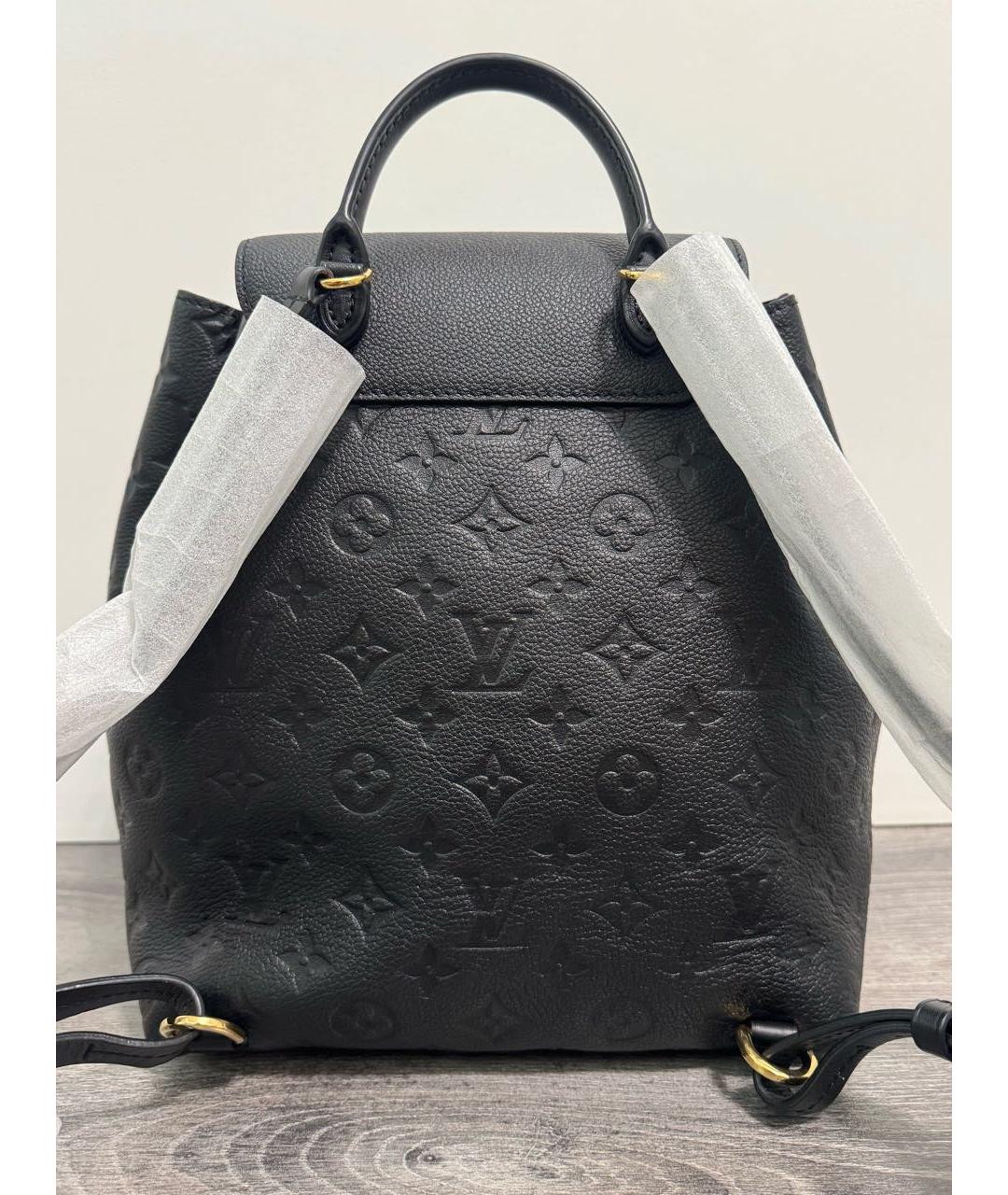LOUIS VUITTON Черный кожаный рюкзак, фото 2