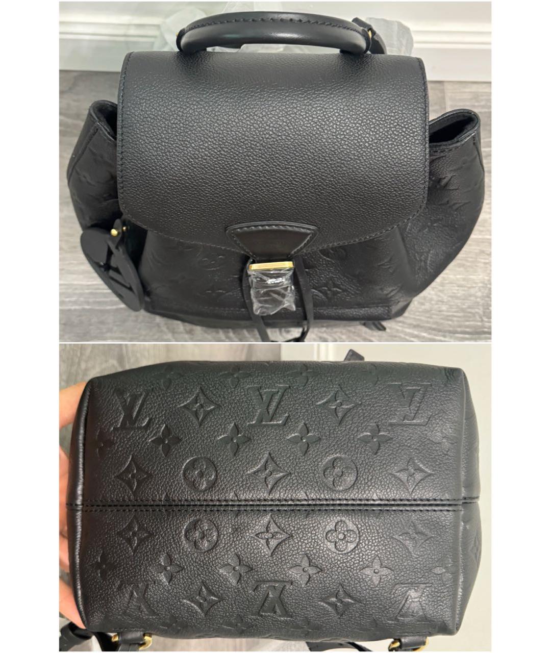 LOUIS VUITTON Черный кожаный рюкзак, фото 4