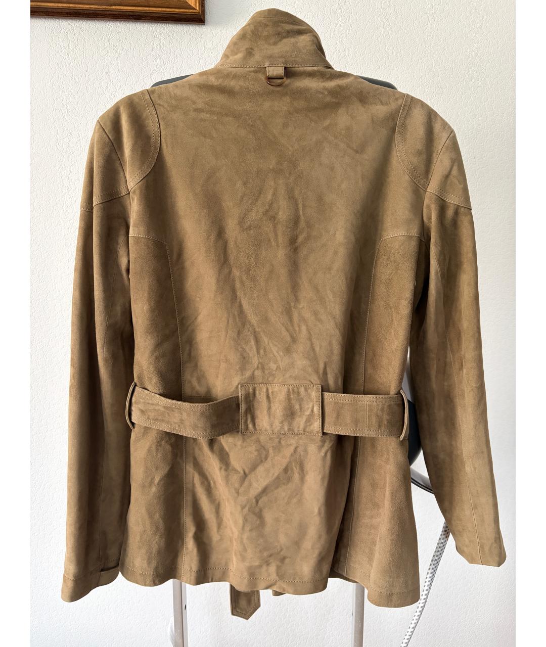 RALPH LAUREN Хаки замшевая куртка, фото 3