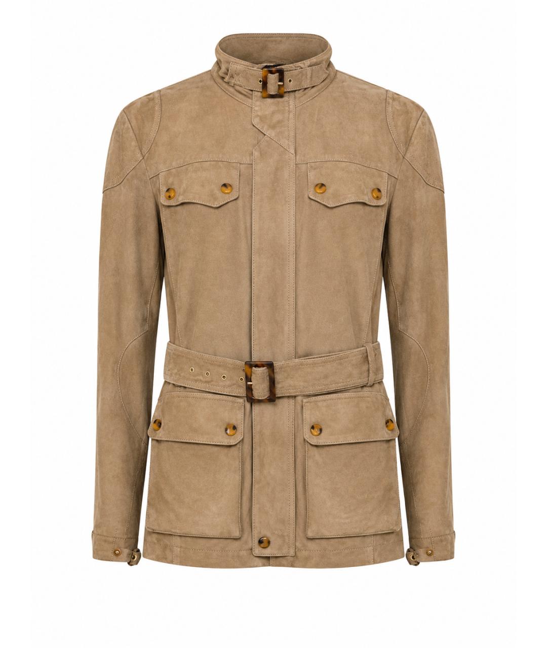 RALPH LAUREN Хаки замшевая куртка, фото 1
