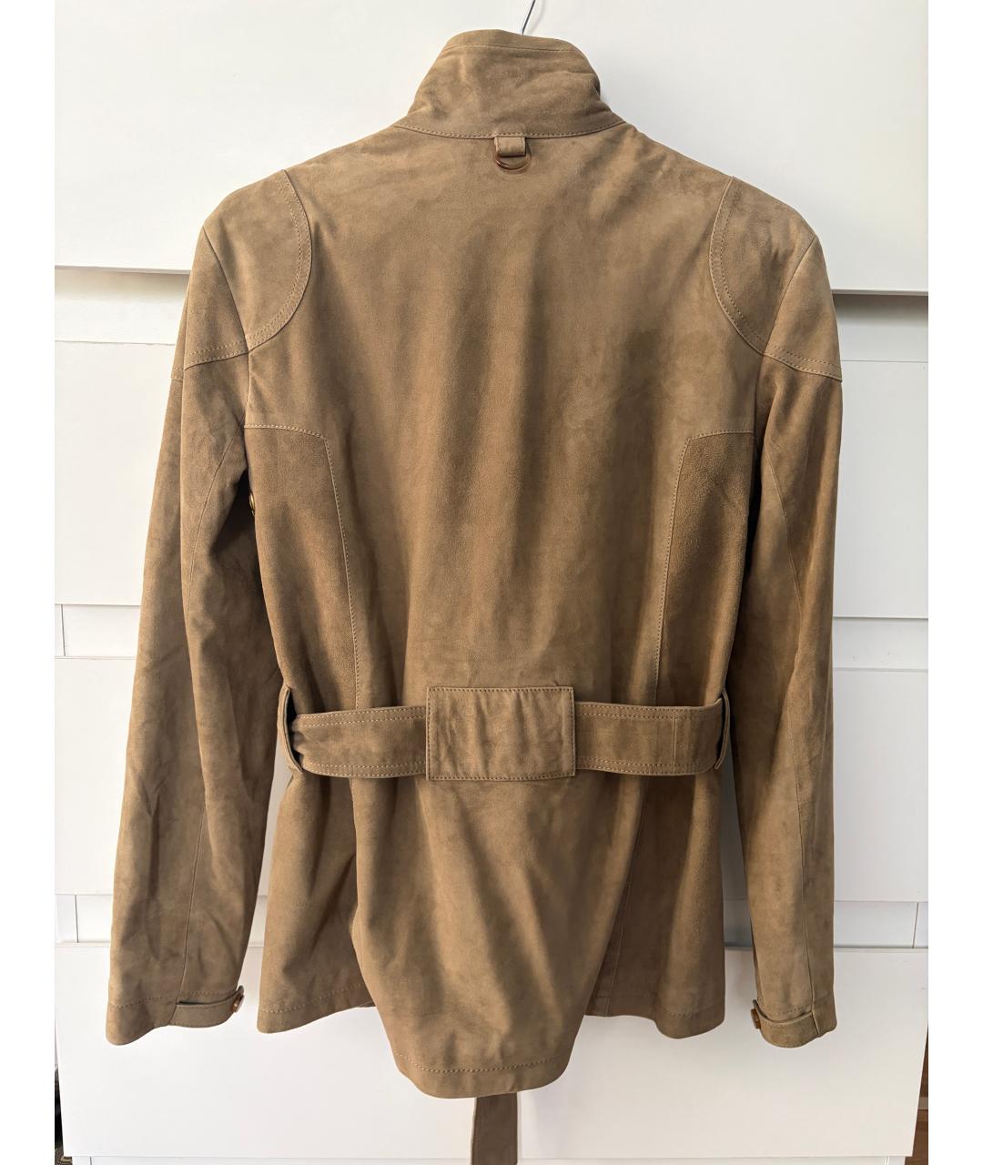 RALPH LAUREN Хаки замшевая куртка, фото 9