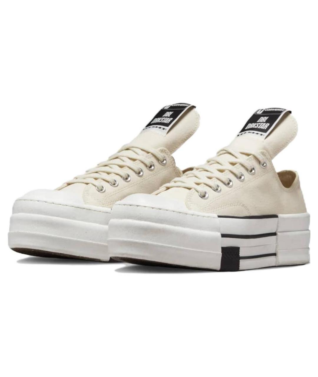 CONVERSE Бежевые текстильные кеды, фото 4