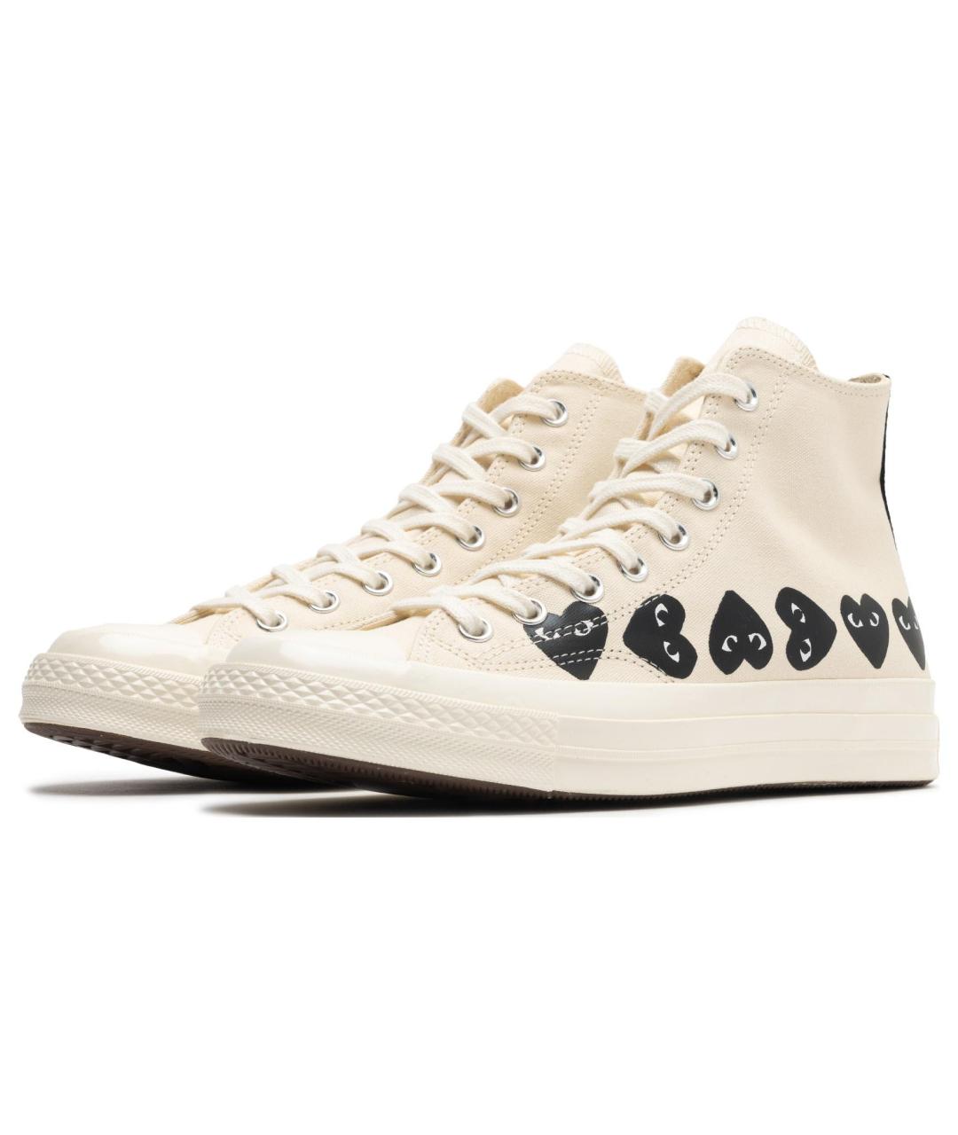 CONVERSE Бежевые текстильные кеды, фото 3
