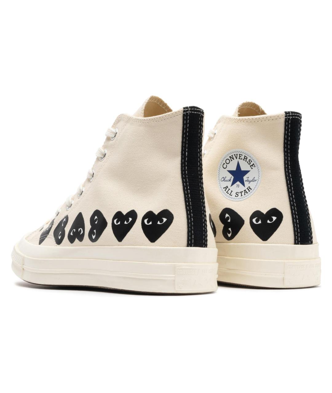 CONVERSE Бежевые текстильные кеды, фото 4