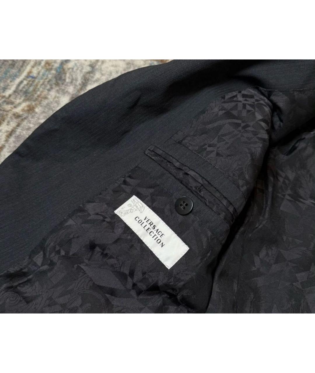 VERSACE COLLECTION Серый шерстяной пиджак, фото 3
