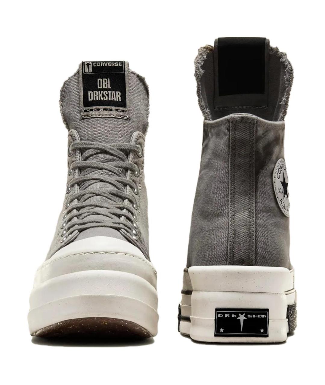 CONVERSE Серые текстильные кеды, фото 3