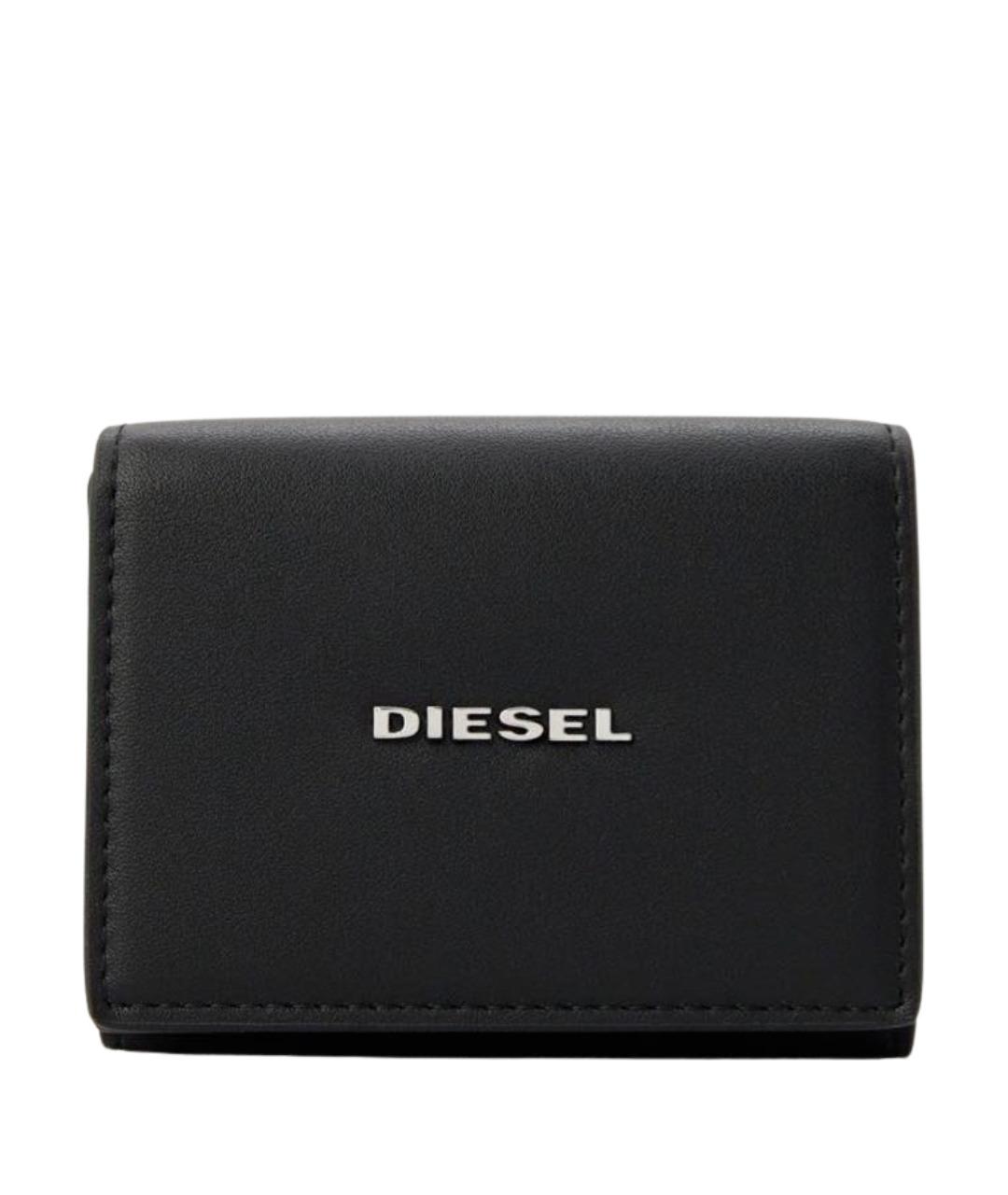 DIESEL Черный полиуретановый кошелек, фото 1