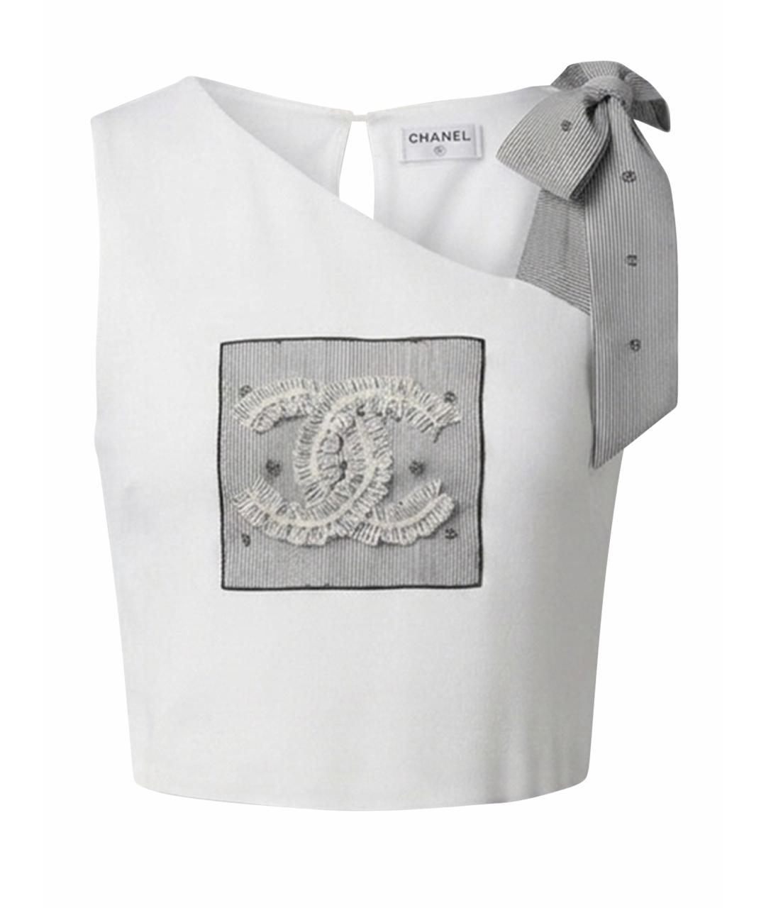 CHANEL Белая футболка, фото 1
