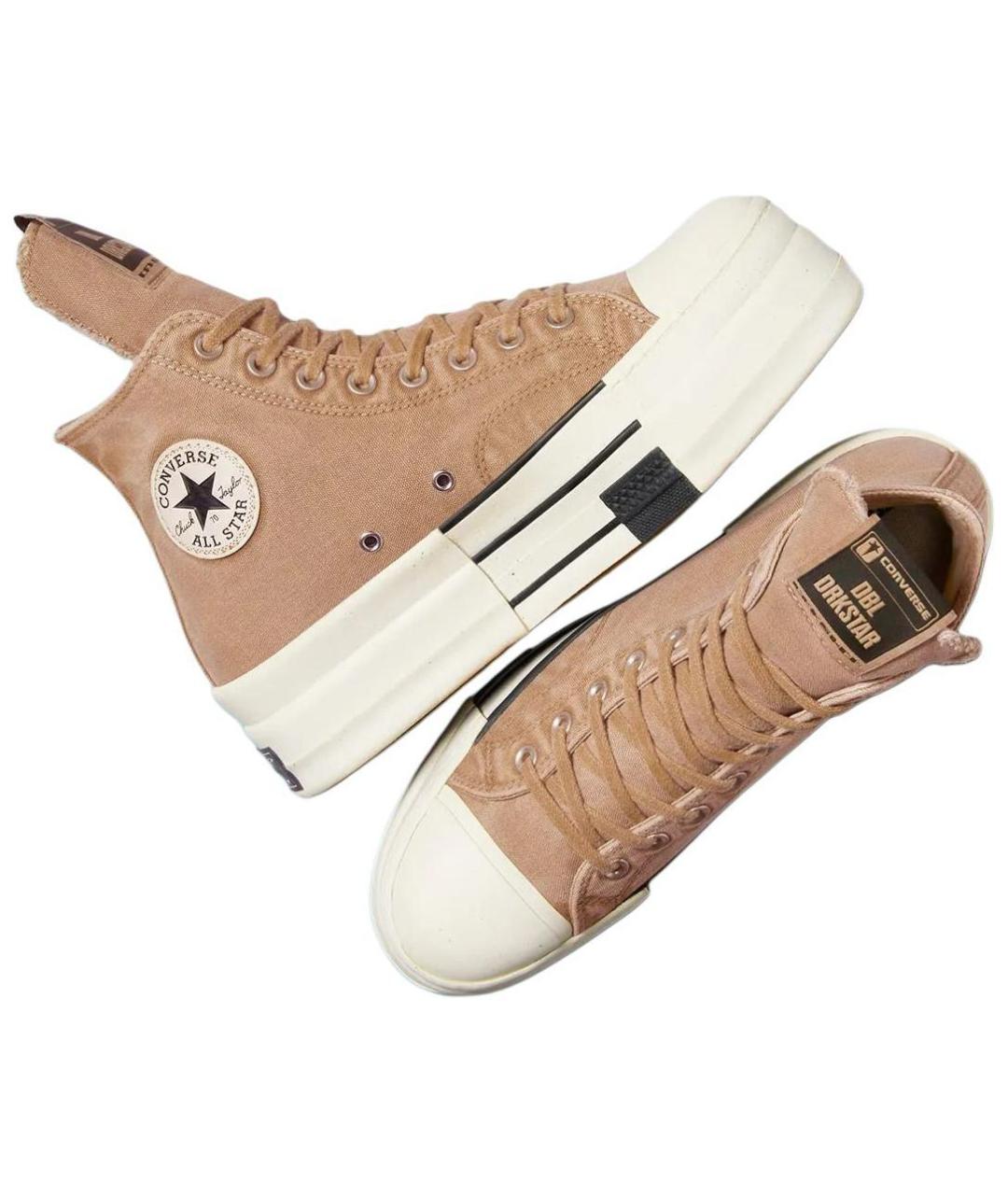 CONVERSE Коричневые текстильные кеды, фото 4