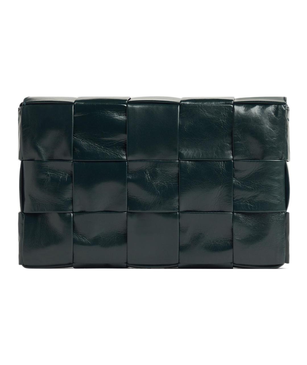 BOTTEGA VENETA Зеленая кожаная сумка через плечо, фото 2