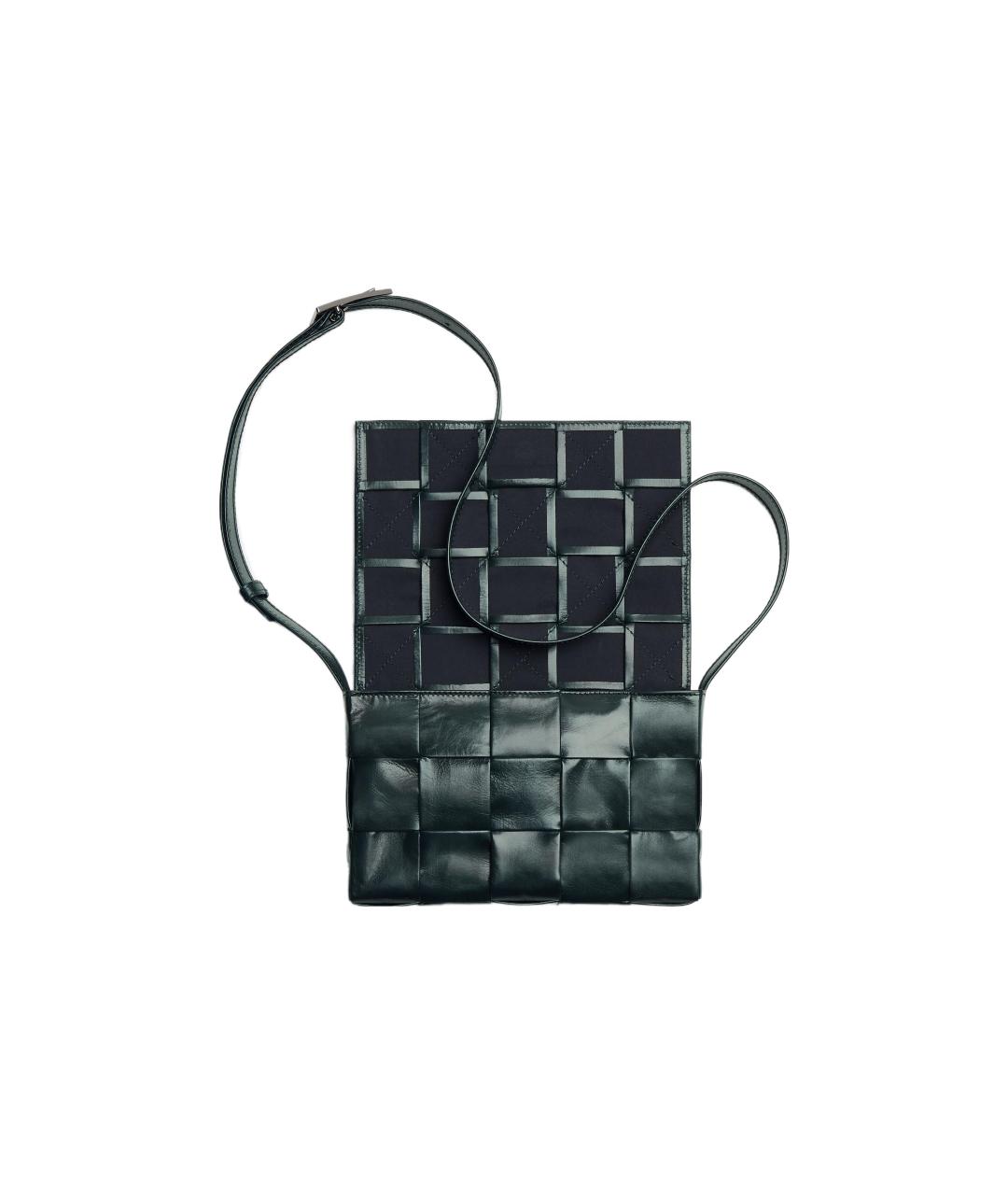 BOTTEGA VENETA Зеленая кожаная сумка через плечо, фото 4