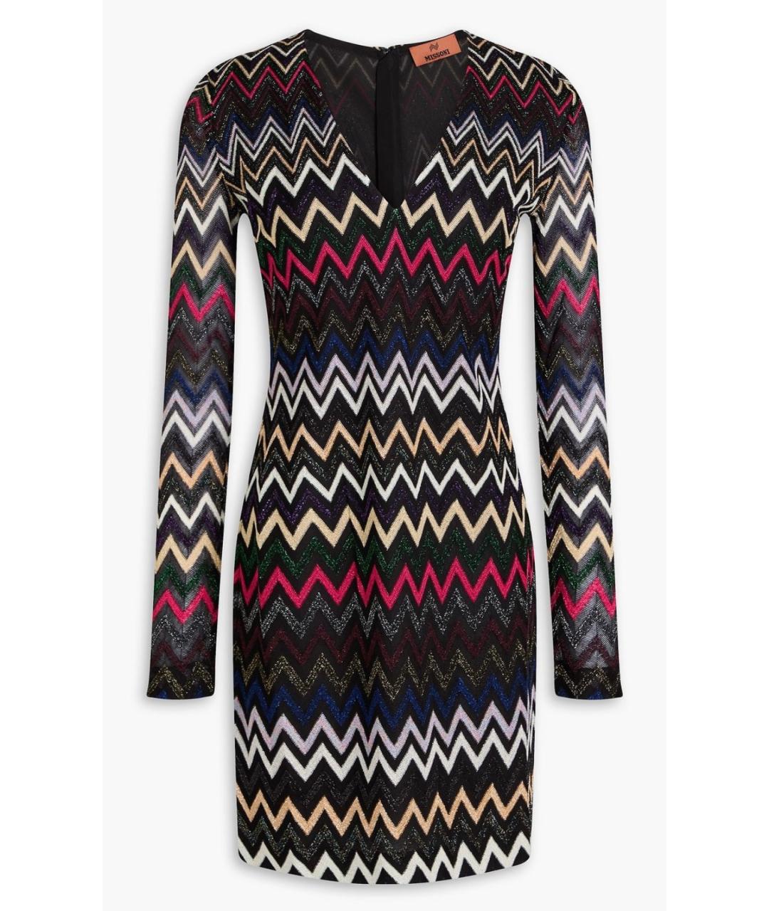 MISSONI Мульти вискозное коктейльное платье, фото 4