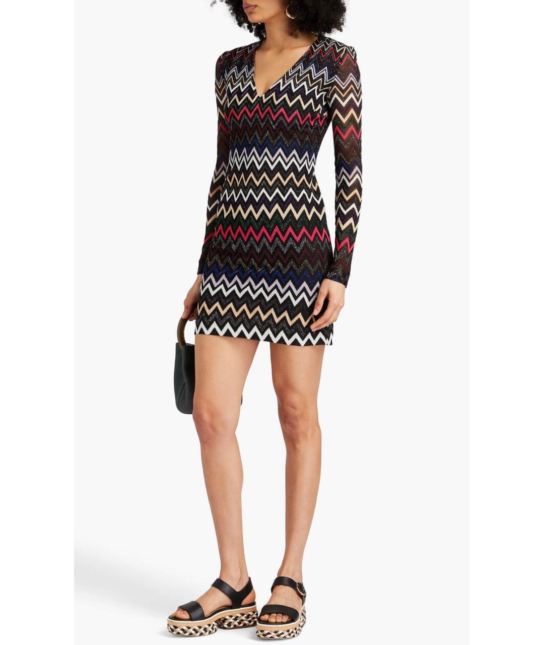 MISSONI Мульти вискозное коктейльное платье, фото 3