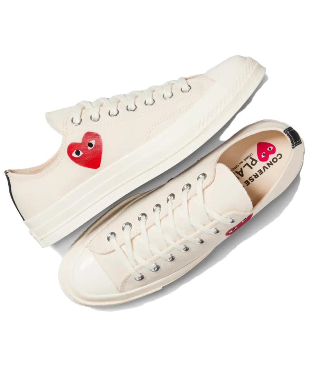 CONVERSE Белые текстильные кеды, фото 4