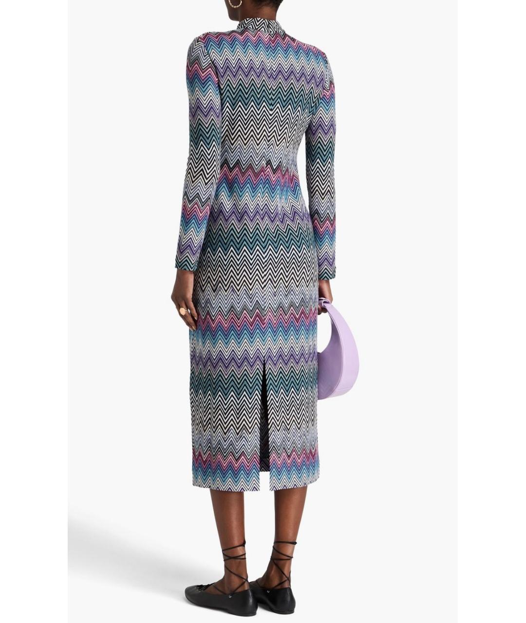 MISSONI Мульти шерстяное коктейльное платье, фото 3