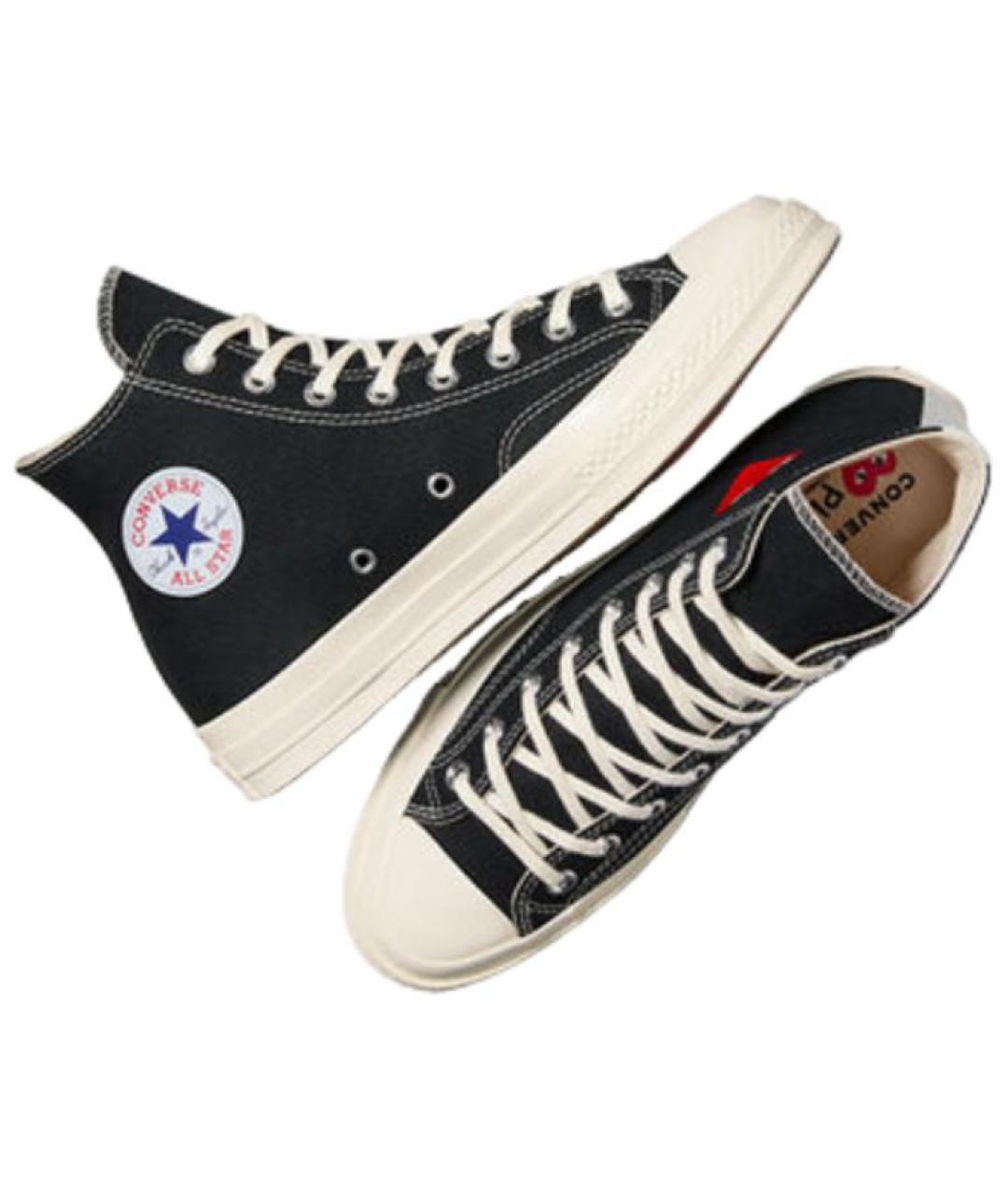 CONVERSE Черные текстильные кеды, фото 3
