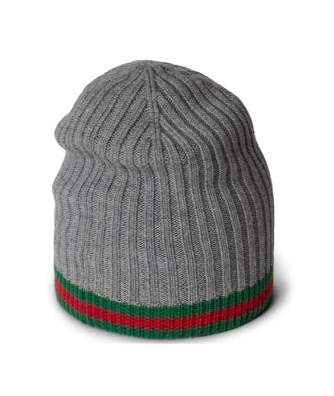 GUCCI Серая шапка, фото 2