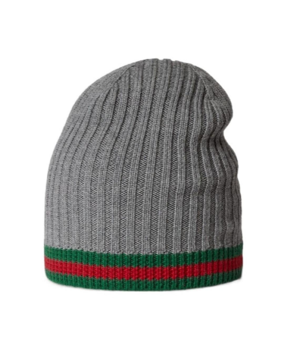 GUCCI Серая шапка, фото 1