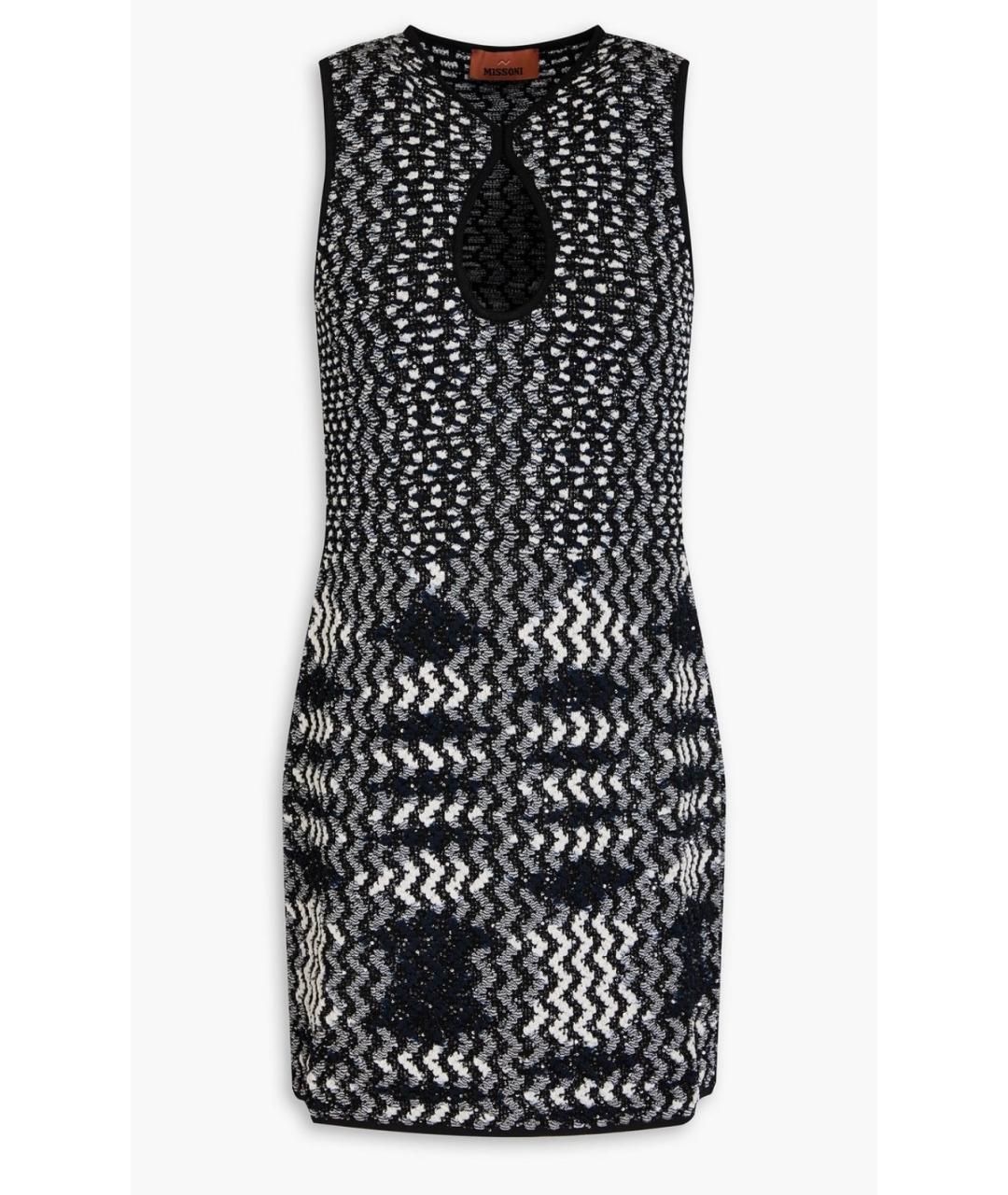 MISSONI Черное вискозное коктейльное платье, фото 4