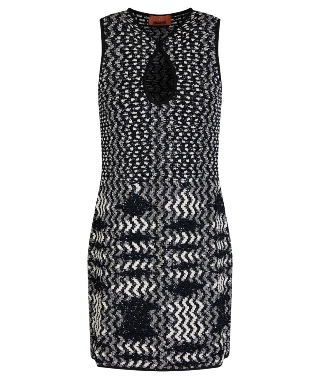 MISSONI Черное вискозное коктейльное платье, фото 1